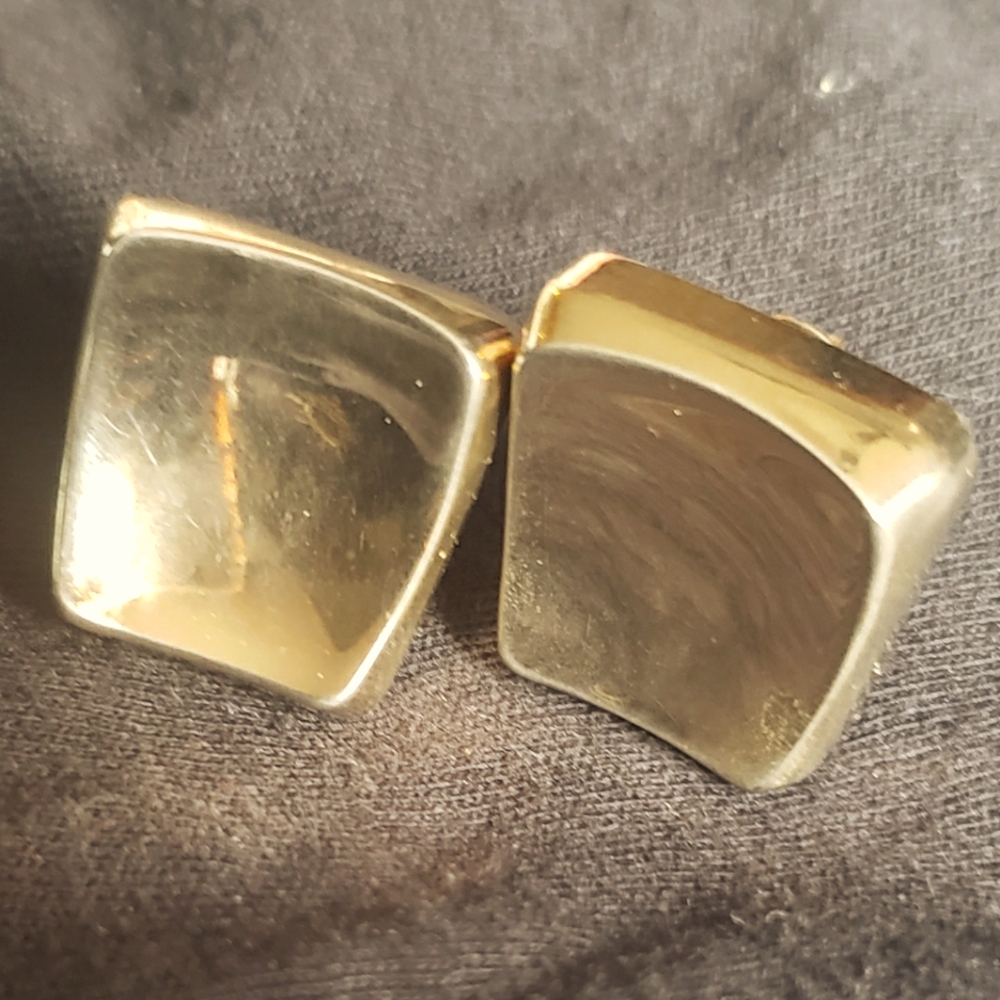 Dior Luxurious Gold Clip-Back PIERCED Earrings